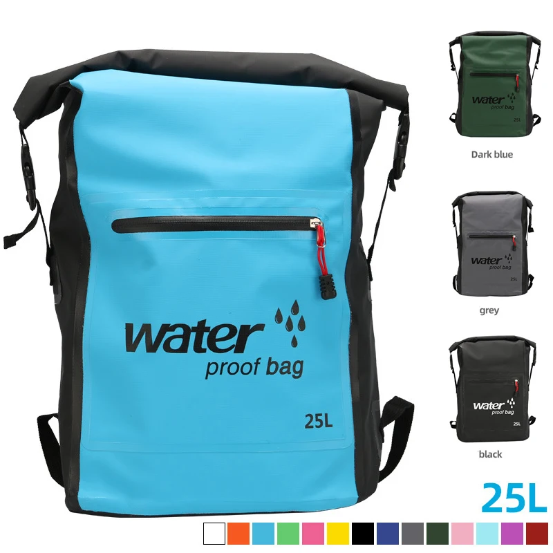 25L Swimming Backpack Waterproof Dry Bag Rucksack Pack Water Floating Sack Sport Canoe Kayaking Rafting Boating River Trekking