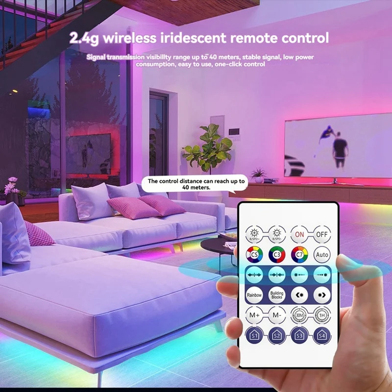 WS2811 WS2812B LED Controller Bluetooth Music 28Keys Remote Control For Individual Addressable RGB Strip Light