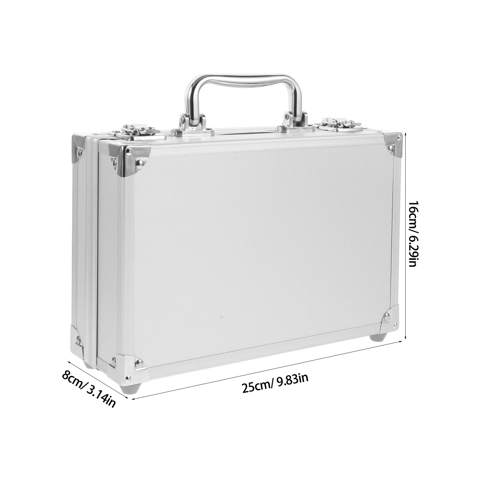 صندوق أدوات من سبائك الألومنيوم متعدد الوظائف، صندوق تخزين صغير الحجم، أدوات محمولة، منظم صندوق أدوات محمول