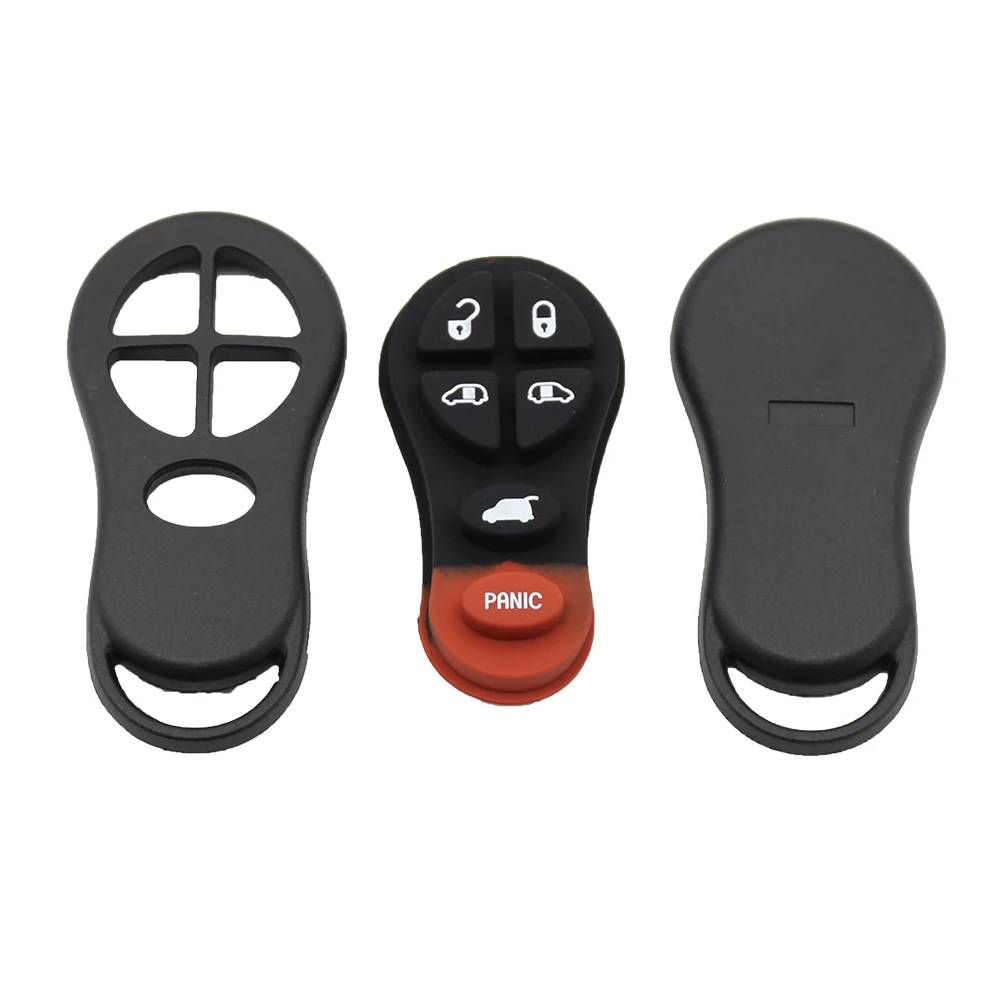 Xinyuexin 5/6 Button Remote Key Shell Case Fob for Chrysler Town & Country Prowler Voyager for Dodge Caravan Grand Key Chain