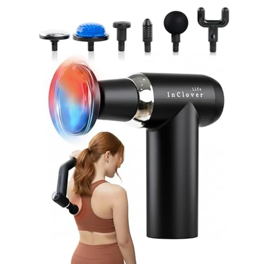 

Портативный ручной массажный пистолет со съемной удлинительной ручкой для ударной терапии глубоких тканей на спине, шее, плечах, ноге, руке