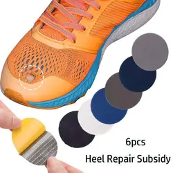 6Pcs Shoe Hole Repair Patch Shoe Repair Patch Set Universal Self-adhesive Round Shoe Hole Patch Kit for Sports High Heel Shoes