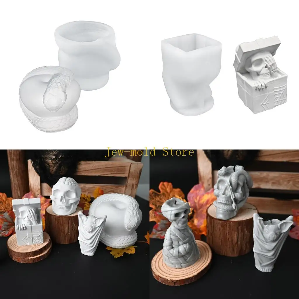 

C71B Halloween Theme Mold Silicone Mould for Unique Handmade Crafts Epoxy Resin Wedding Decoration Making Mold