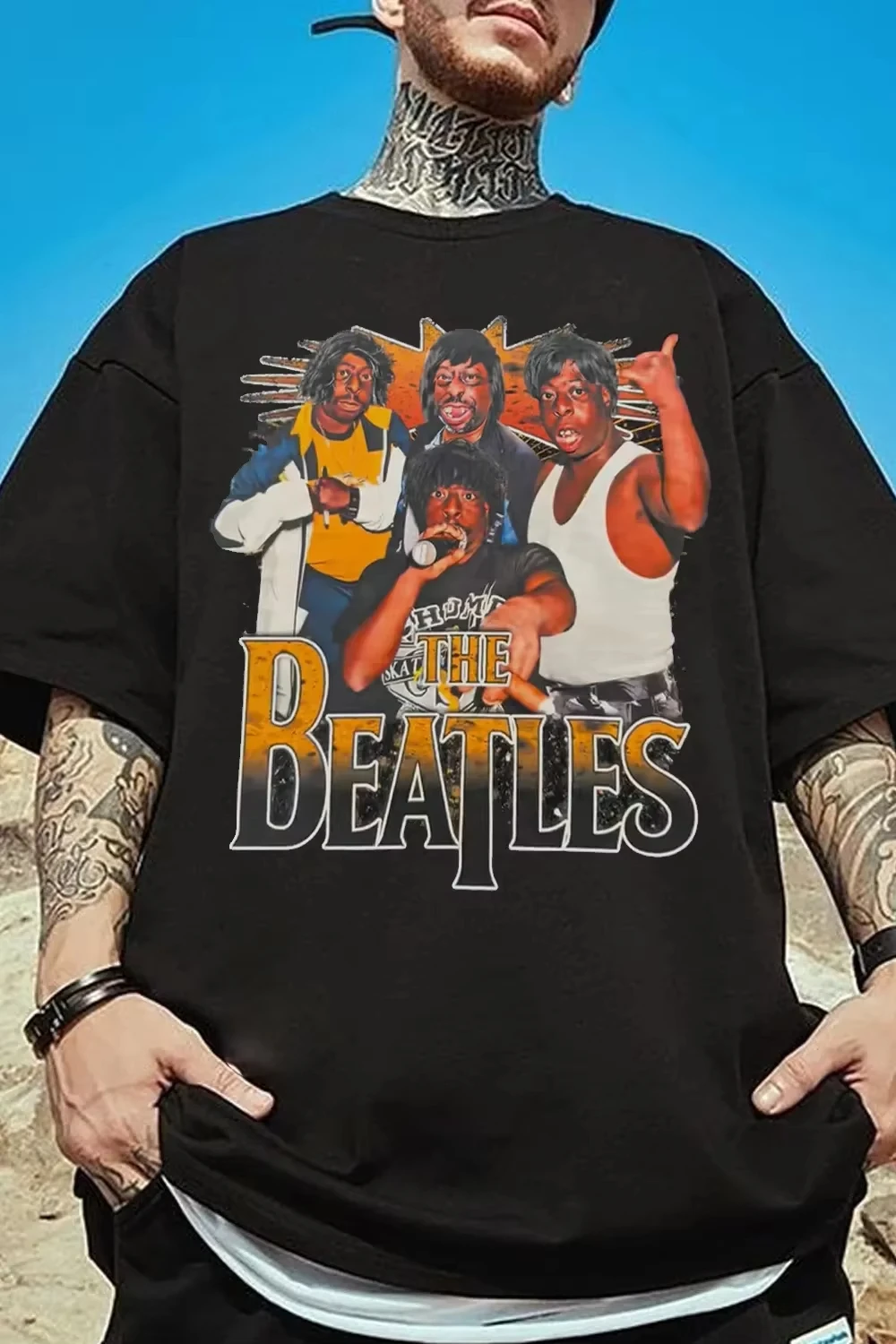 The Beatles Band T Shirt Mens Womens Graphic Tees Summer Casual Short Sleeve Round Neck Loose Trendy Daily Streetwear Tops