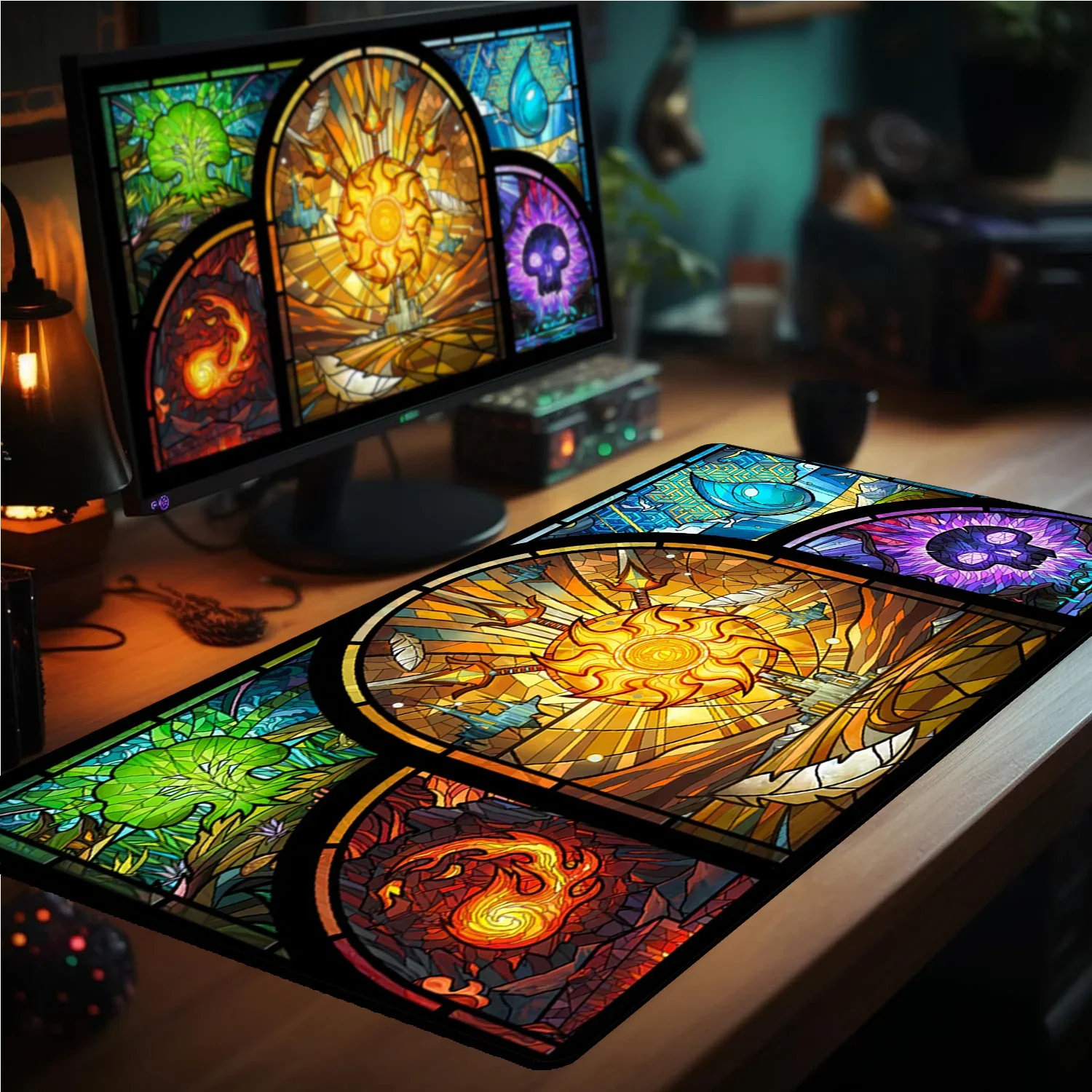 XXL Magic Gathering MTG Game Mat TCG CCG Trading Card Table 35x60 Rug with Rule Area Rubber Mouse Pad for Party Gamer Accessory