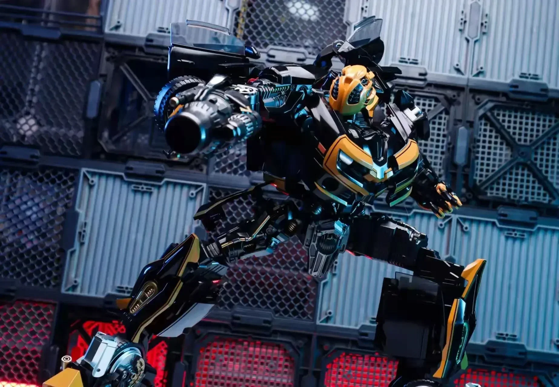 재고 있음 BMB 변환 BB-01 BB01 BB-02 BB02 블랙 오버 사이즈 28CM KO 확대 꿀벌 변형 금속 모델 액션 피규어 장난감