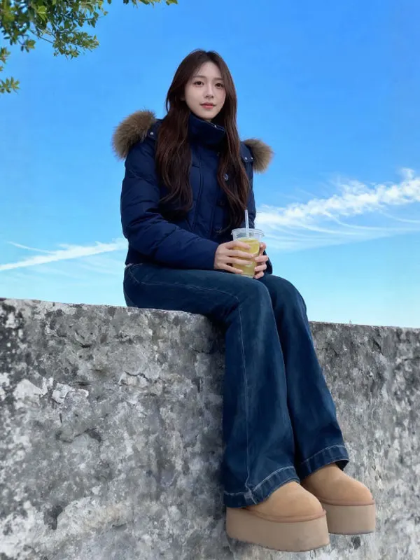 

Korean Sle Unique ort Cotton Jaet with Hood Faionable Personali Winter Outerwear Women's Premium Quali Zipper ket