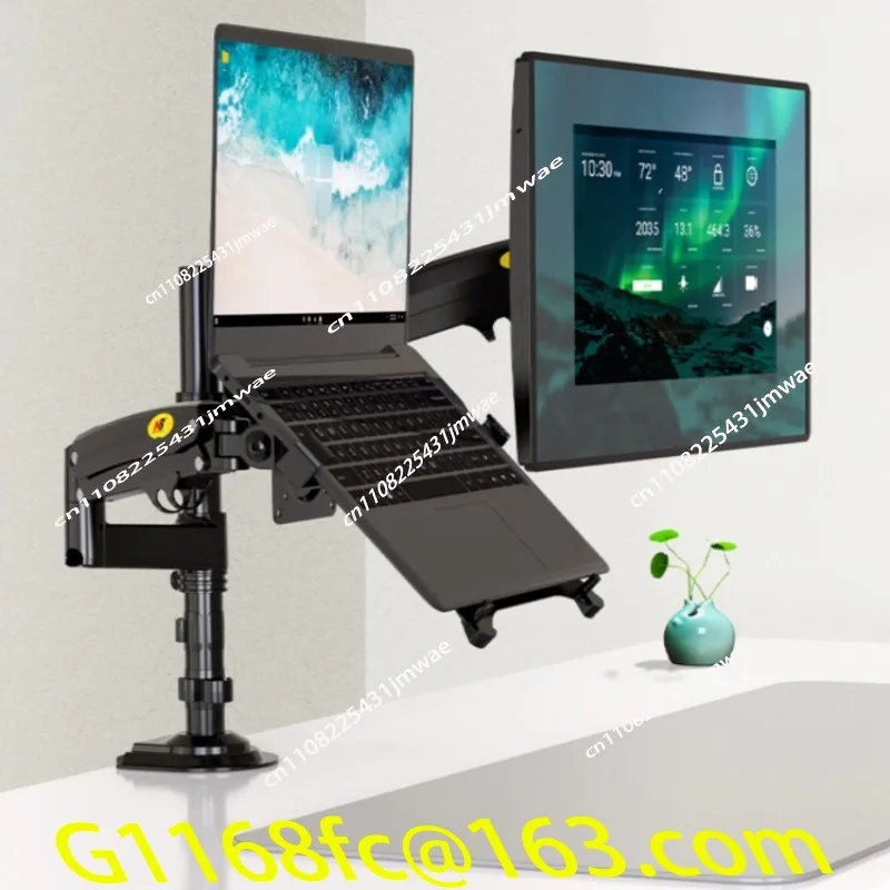High Quality Laptop Stand 2-in-1 Dual Screen Office Computer Stand, Stretching and Rotating Heat Dissipation Base 10-17.3 Inches