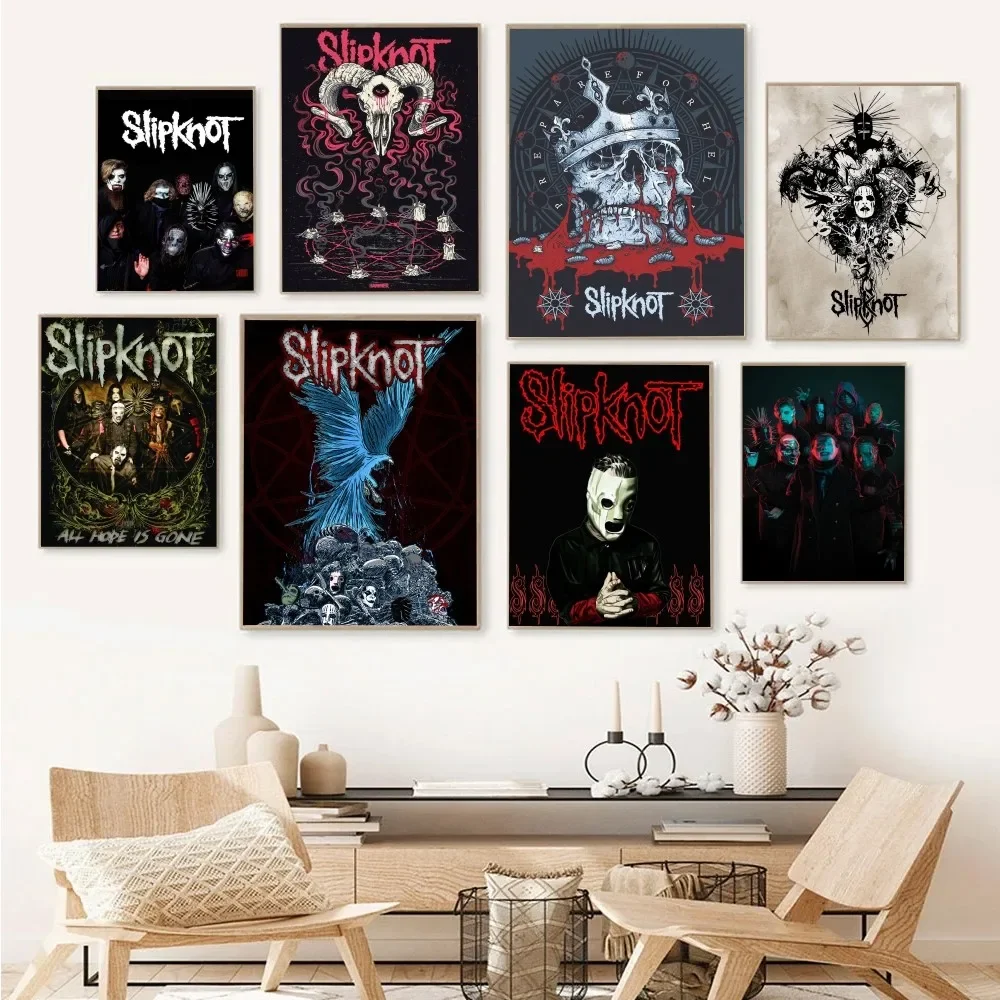 1pc Slipknot Poster Paper Print Home Bedroom Entrance Bar Cafe Art Painting Decoration