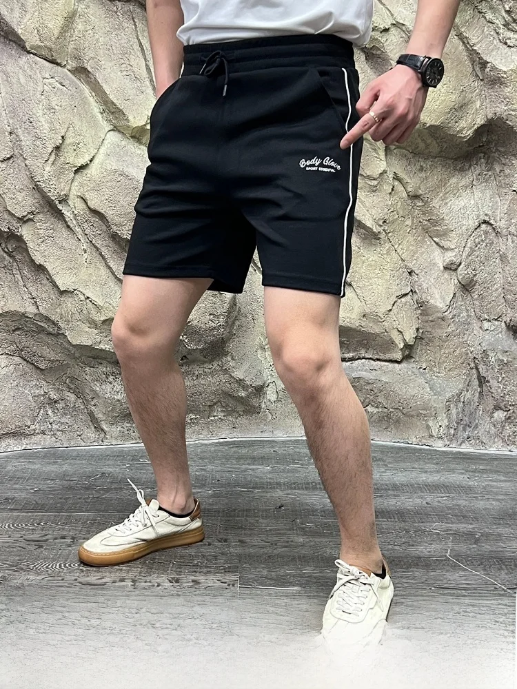 

Мужские летние спортивные шорты в скандинавском стиле, универсальные, в уличном стиле, с американским акцентом, прямого кроя, для молодежи