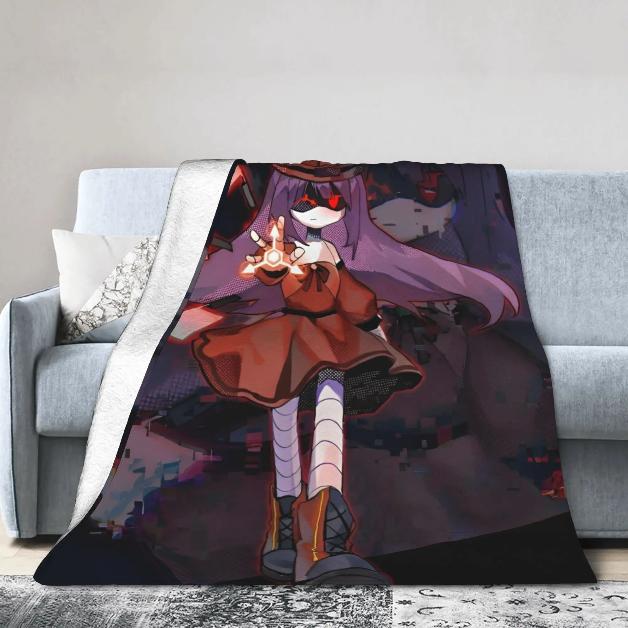 Murders Drones Coral Fleece Plush Throw Blanket Funny Retro Blankets for Home Travel Lightweight Quilt,