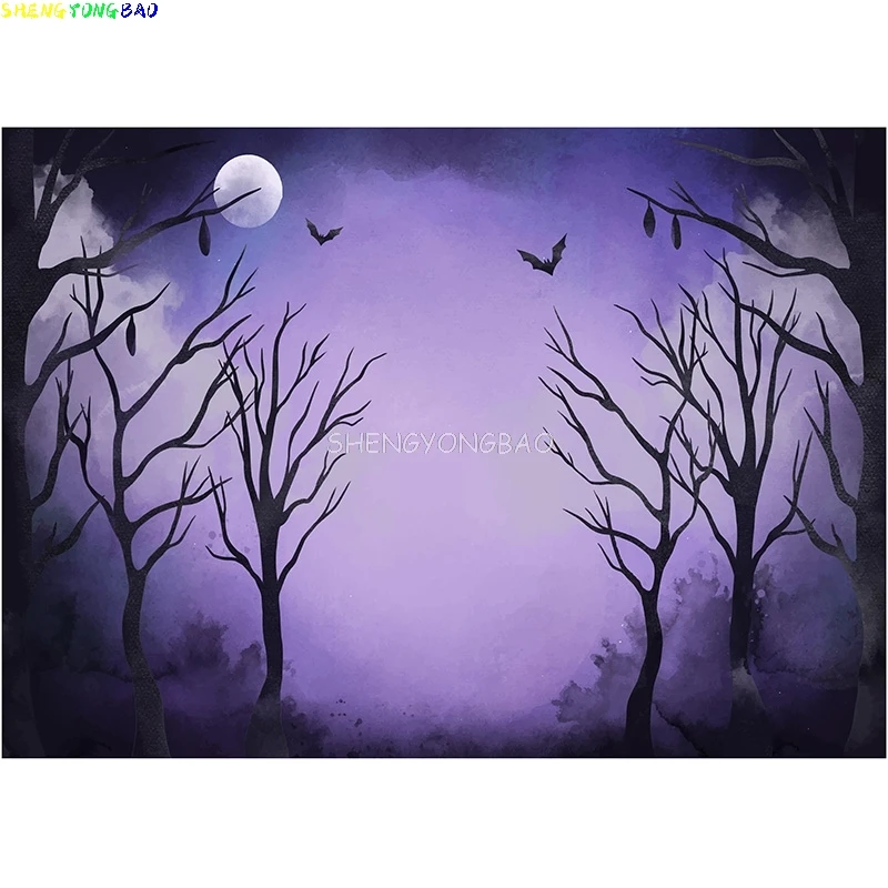 خلفية قلعة حجر القبر للهالوين ، فانوس ، صورة قمر ، تصوير فوتوغرافي ، مستلزمات استوديو الصور ، خلفية اليقطين #4