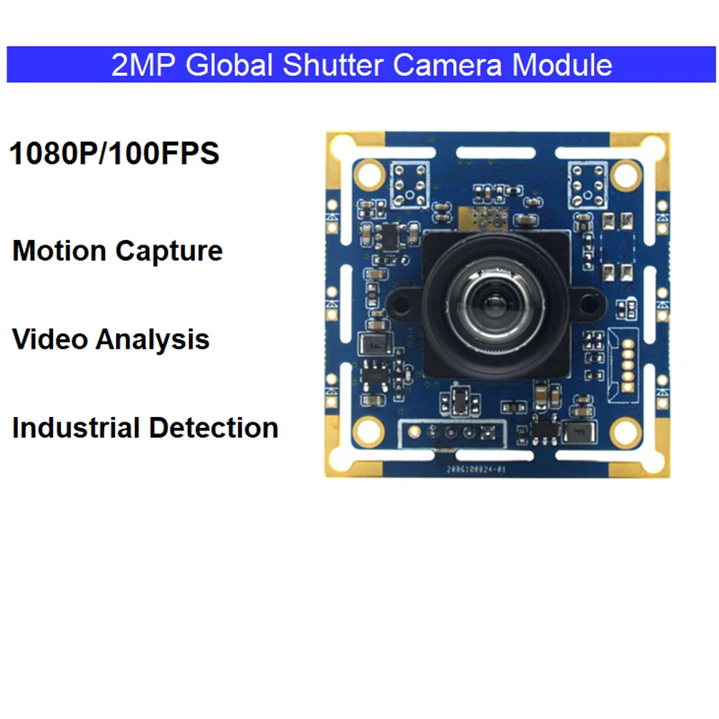 

2MP Global Exposure Camera Module For Motion Capture 1080P@100fps With High-speed Global Shutter