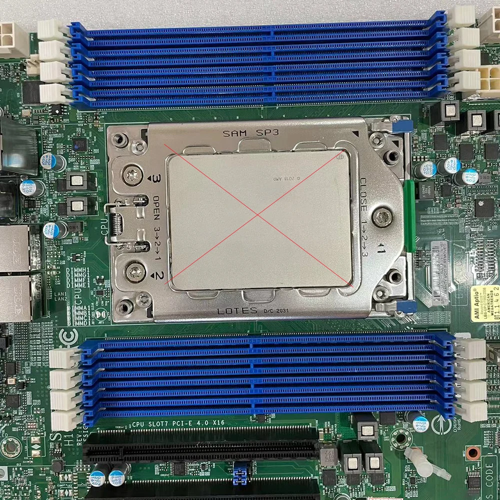 For Supermicro H12SSL-i Server Motherboard Single EPYC 7003/7002 Series Processor ECC DDR4 PCI-E 4.0