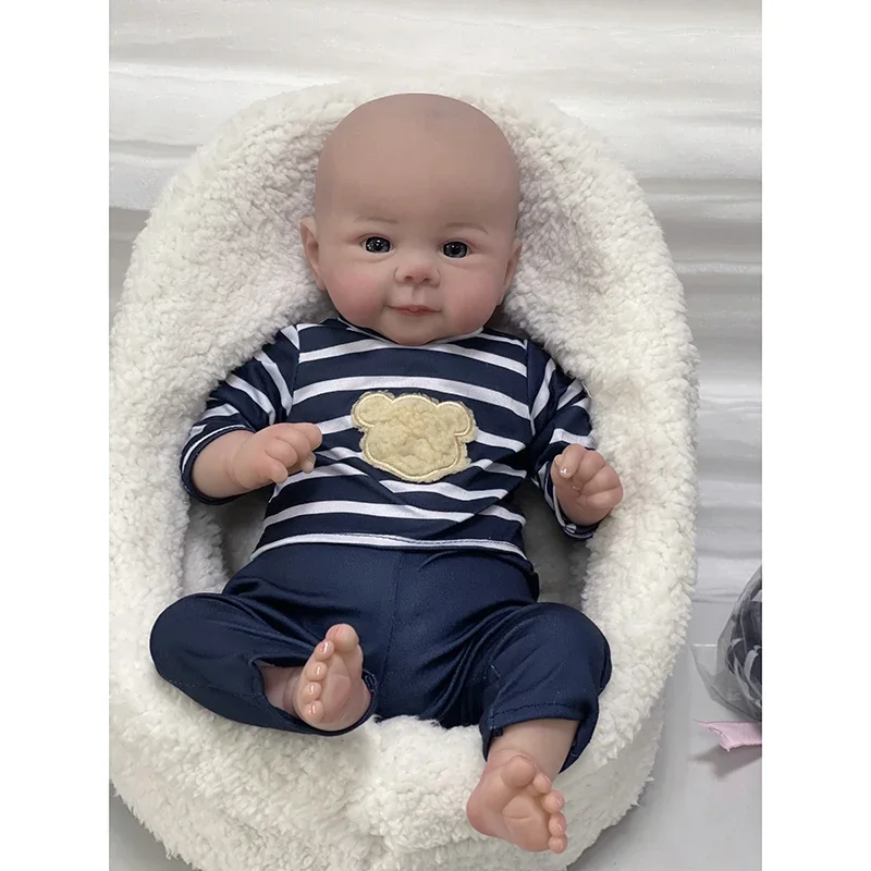 19inch Bebe Reborn Dolls Already Painted Juliette Soft Cloth Body 3D Skin Visible Veins Handmade Dolls for Girls Real Photos