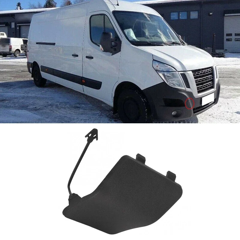 For Vauxhall Bumper Front Towing Tow Hook Hole Eye Cover #511800537R For Renault Master MK3 2010 Onward New