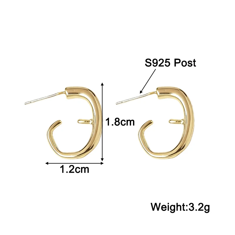 جديد شيك G-رسالة المرأة وأقراط الذهب اللون المعادن هندسية بيان تصميم فريد أقراط غير عادية للنساء 2026 جديد