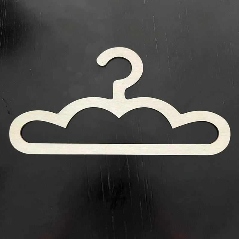 10PCS INS Nordic Wooden Bear Cloud Wieszak na ubrania Wiszący na ścianie wieszak na płaszcze Ubranka dla niemowląt