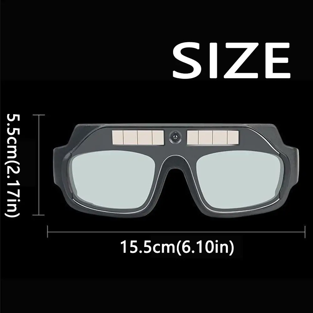 Anti-Glare Welding Glasses Solar Powered Dimming Soldering Glasses with Headband Anti-impact Solder Lenses Goggles Tools