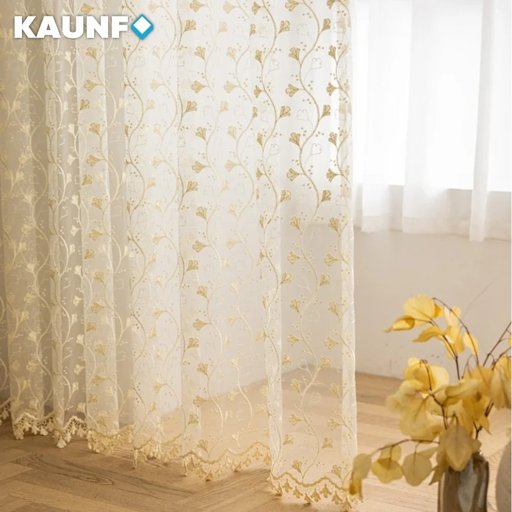NAPEARL Privacy Sheer Curtains for Living Room & Bedroom - European Voile 1PC