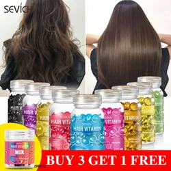 Sevich Smooth Silky Hair Vitamin Capsule Anti Hair Loss Repair Curl Damaged Essential Oil Silky Hair Morocc Essential Oil