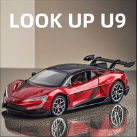 1:32 BYD Look UP U9 Supercar Alloy Die Cast Toy Car Model Sound and Light Children's Toy Collectibles Birthday gift