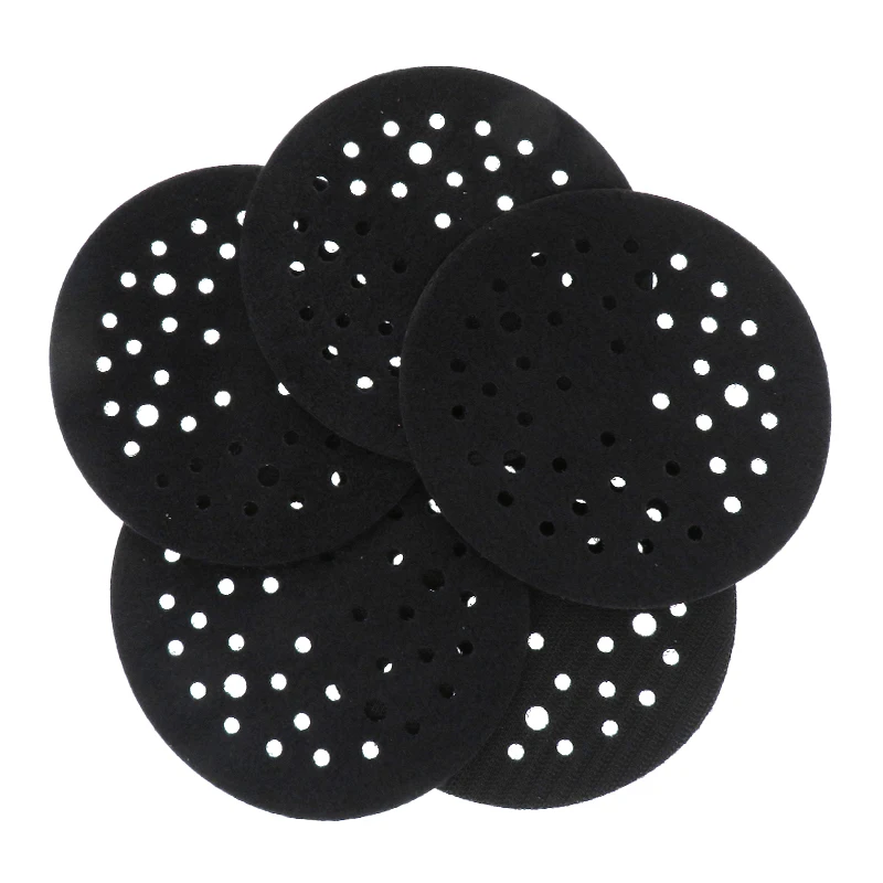 5Pcs 5 inch 44 Holes Hook and Loop Pad Saver Protection Disc Interface Pad Protector for Random Orbital Sanders Backing Plate