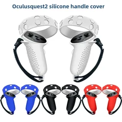 New for Oculus Quest 2 Silicone Handle Full Protective Cover VR Accessories Anti Drop with Silicone Button Cap