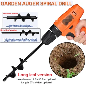 Portable Garden Auger Spiral Drill, Flower Pot Auger, Ground Drill, Digging Hole, Gardening Tool, Greenhouse Auger Accessories 8 Main Sales Ground Hole Opening Machine - №2