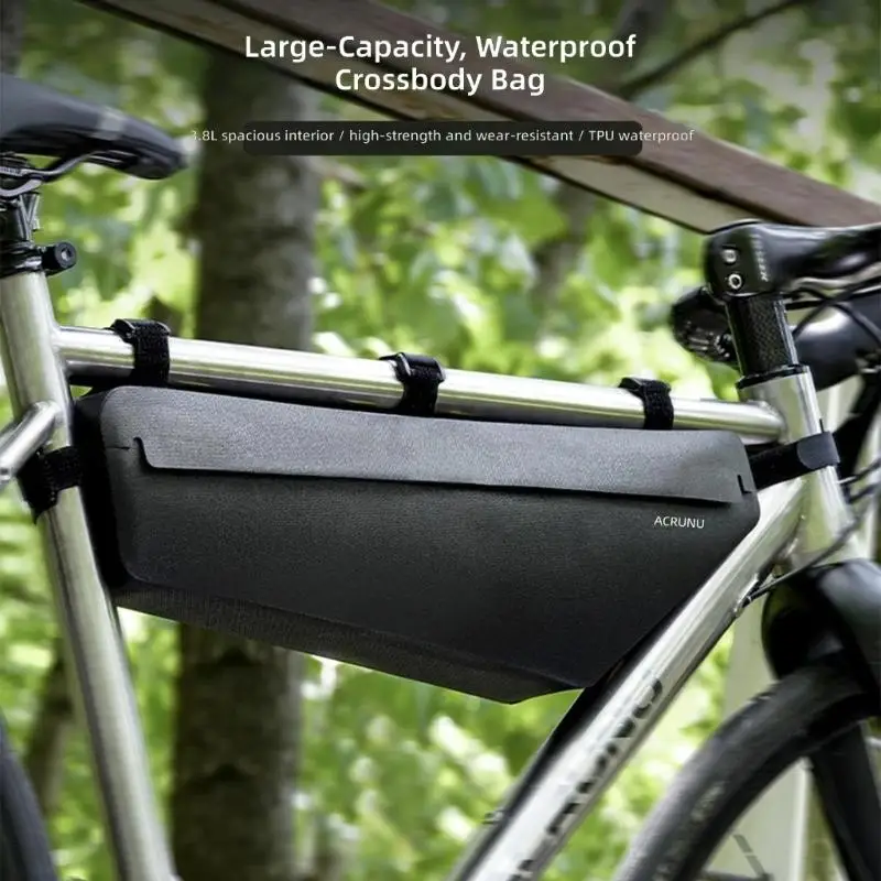 

Front Tube Frame Storage Bag Durability Cycling Pouches Bicycles Accessories