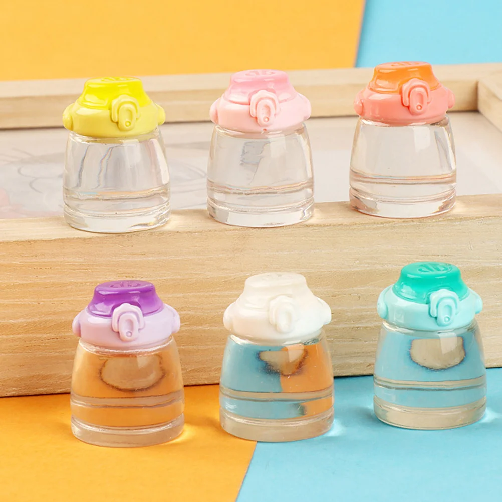 

15pcs Simulated Bottles Miniature Water Bottle Resin Fake Water Bottle For House Kitchen Decor Kids Pretend Play Set