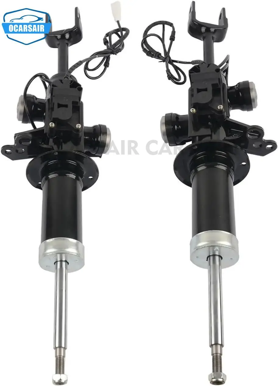 2PCS Front Shock Absorber w/EDC For 06-12 BMW 5 7 Series F07 F01 F02 37116796931 37116796932, 37116796926