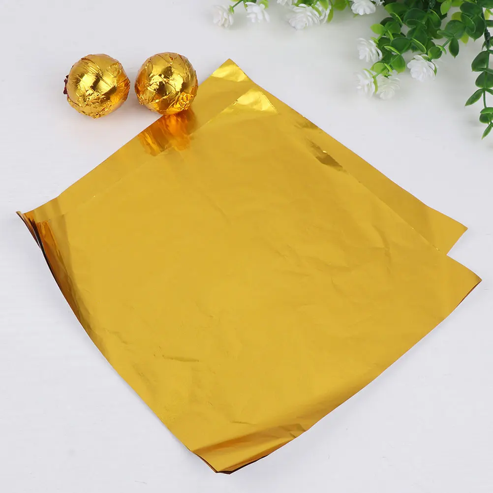 

Foil Wrappers Aluminum Paper For Caramels Chocolates Gift Packaging Sheets Safe Practical Long Use Bakery Tools