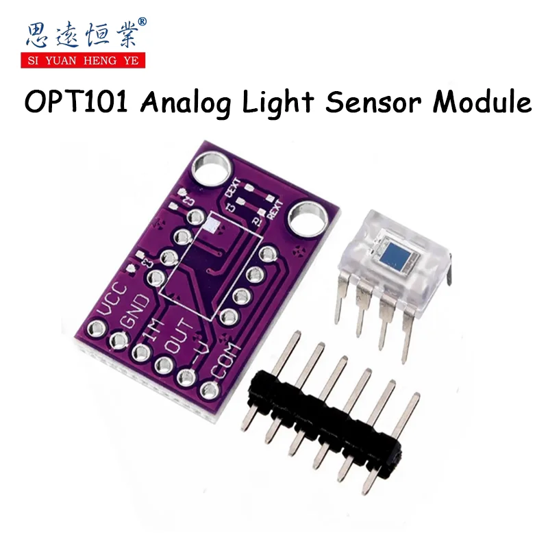 

1 шт. OPT101 аналоговый датчик освещенности модуль интенсивности света однокристальный фотодиодный комплект