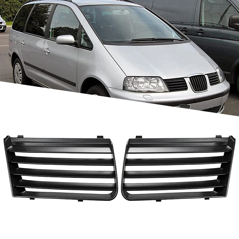 Car Front Bumper Upper Grille Mesh Cover Black Racing Grill for Seat Alhambra 2001 2002 2003 2004 2005 2006 2007 2008 2009 2010