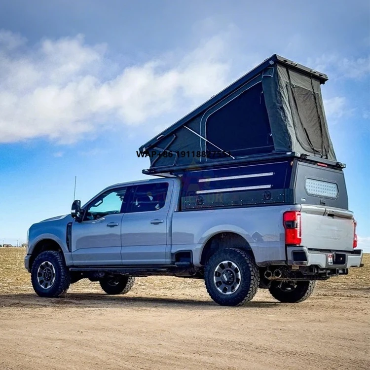 Rooftop tents 4x4 roof tents camping uv waterproof 3-4 person hard shell aluminium pop up triangle rooftop tent for car suv