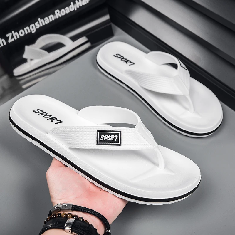 

Fashion Men Slippers Non-Slip Sandals Thick Soft Platform House Shoes Male Indoor Outdoor Shower Bathroom Slipper Casual Shoes