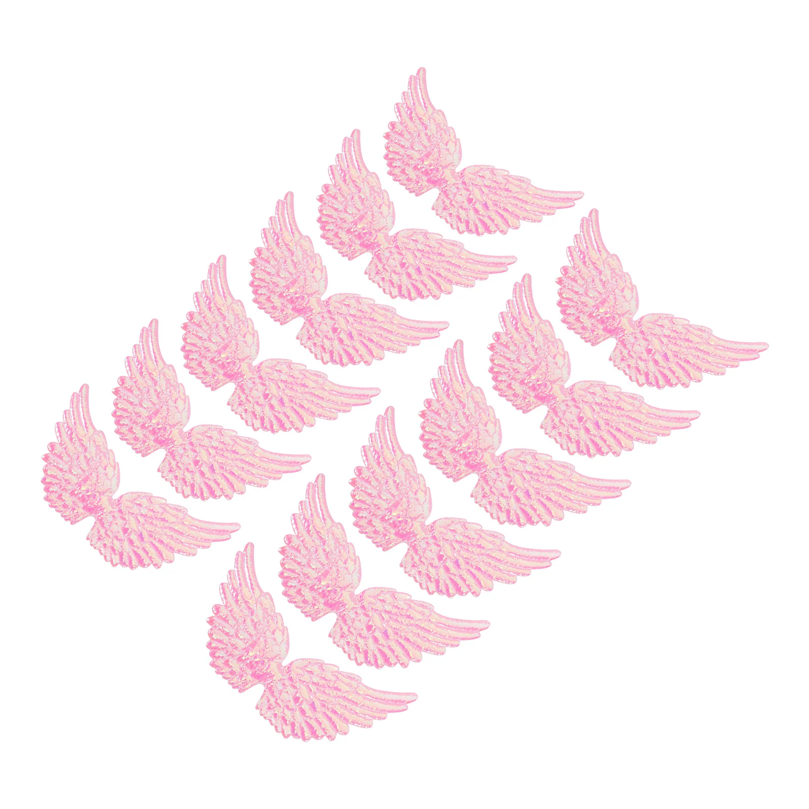 

12pcs Pink Mini Angel Wings Craft Diy Accessories For Christmas Decor Bag Suitcase Pillow Curtain Decoration Small Wing