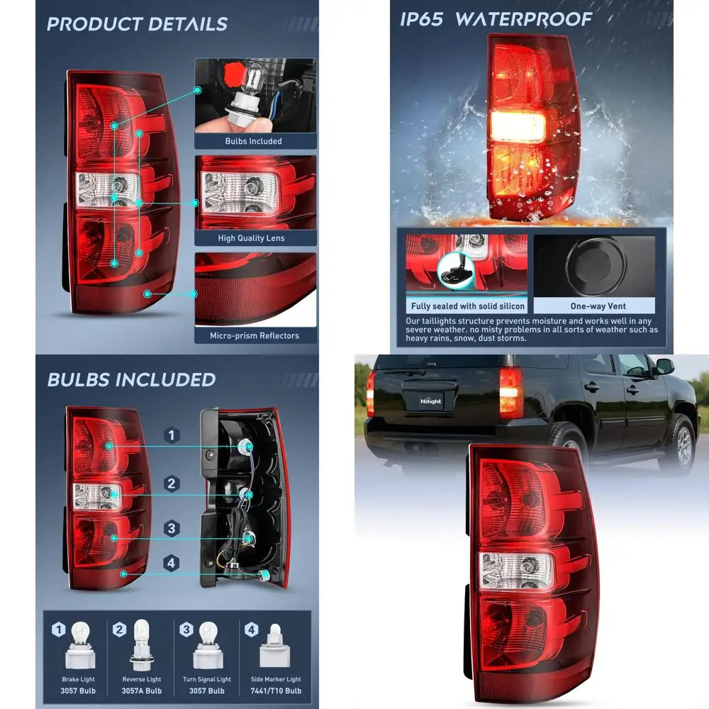 

Chevy Tahoe Suburban 2007-2014 Passenger Side Red Tail Light Assembly Replacement