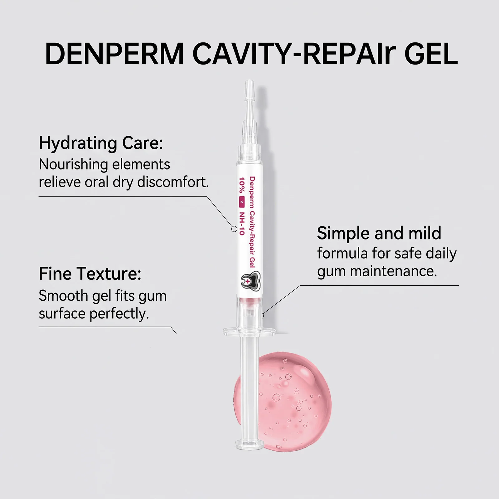 Dental Enamel Care Gel Set Bright and Clean Teeth Decay Repair Cavity Restoration Treatment Enamel Reinforcement Serum Oral Care