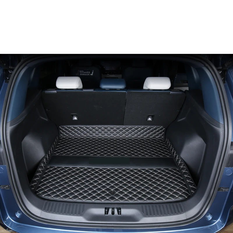 leather car trunk mat cargo liner luggage cushion rear boot mats for ford territory 2022 2023 2024 styling accessories sport