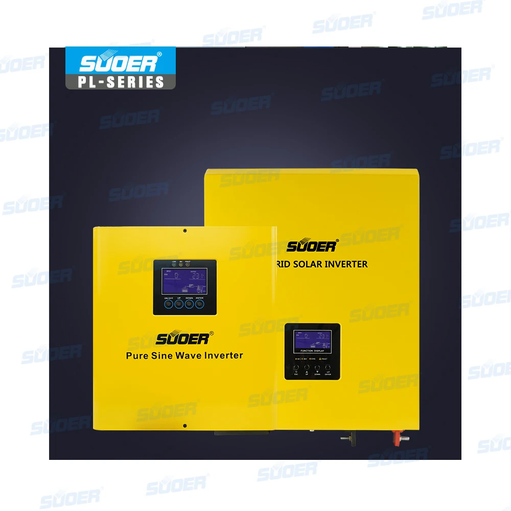 48 فولت 220 فولت تيار مستمر إلى التيار المتناوب 5KVA موجة جيبية نقية Mppt العاكس منخفضة التردد الهجين الشمسية العاكس