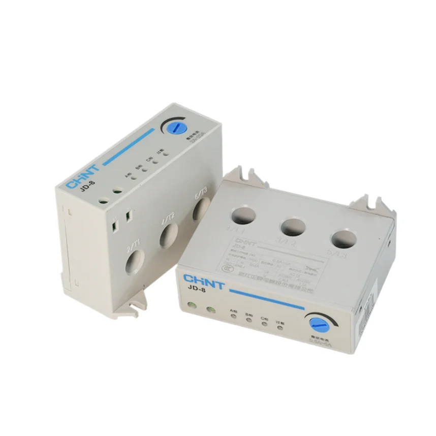 CHINT Electric Motor Comprehensive Protector JD-8 5A 20A 80A 160A 50HZ Overload and Phase Loss Protection 220V 380V Three Phase