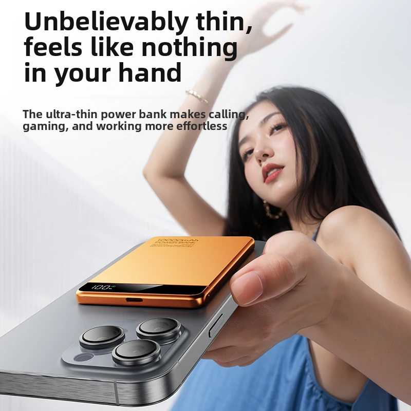 Xiaomi 2026 جديد 10000mAh بنك طاقة لاسلكي مغناطيسي PD20W شاشة عرض رقمية شحن سريع مناسب لأجهزة Apple Vivo Samsung