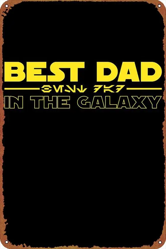 Fathers Day Best Dad In Poster Signs   Decor Funny Chic Art Wall Decort Home Yard Signs Bar Hotel Cafe Pub Indoor Outdoor restau