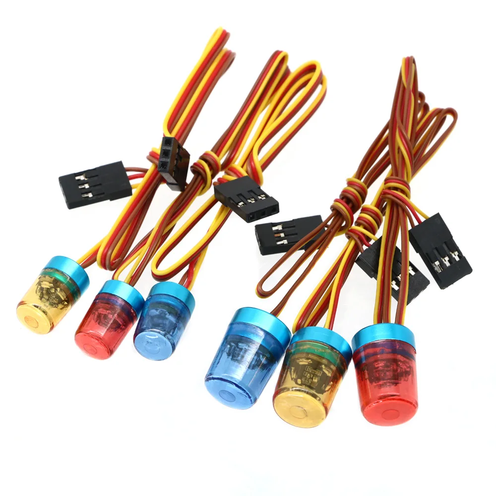 

RC Model car warning light LED Lamp Light for RC Cars Fast-Slow Rotating Mode Light with Flashing 4.8-6V Made of Durable Plastic