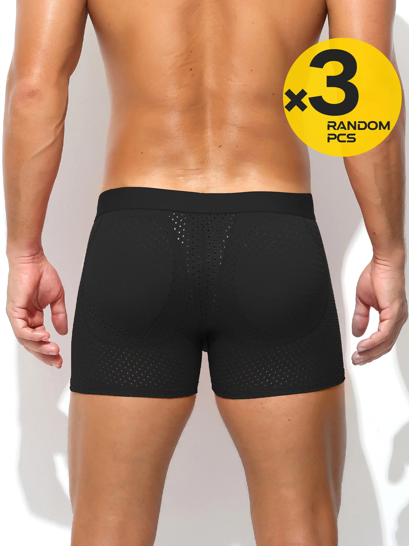 Mutandine di cotone da uomo sexy Boxer intimo maschile Pantaloncini da uomo solidi Biancheria intima traspirante Boxer a righe boxer da uomo 2/3/4 pezzi