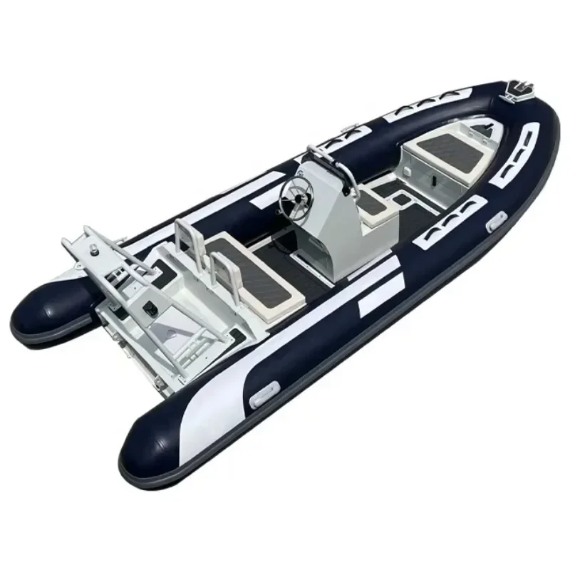 16ft Aluminum RIB480 Hypalon/PVC Rigid Aluminum Hull Inflatable Boat for Rowing