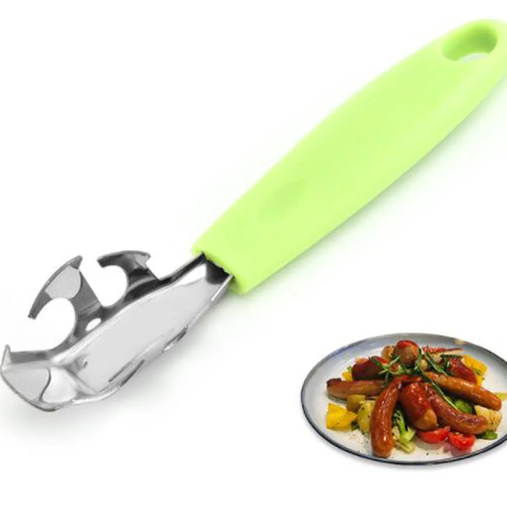 3Pcs Anti-Scalding Plate Lifter Stainless Steel Hot Dish Clip Bowl Tongs Pot Holder Microwave Oven Kitchen Accessory Light Green