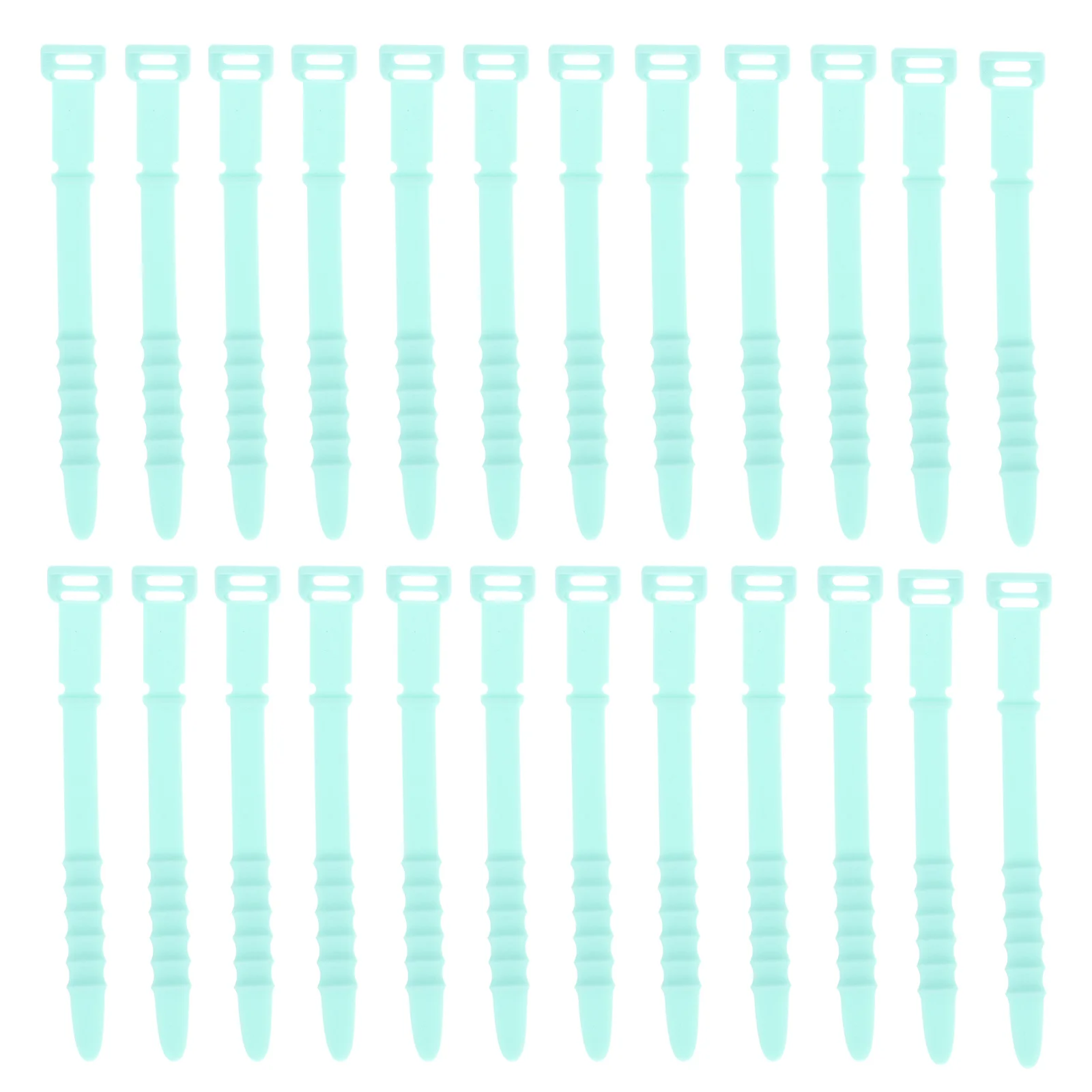 

50Pcs Reusable Cable Organizer Soft Silicone USB Cord Holder Data Wire Straps Adjustable Cable Ties Desktop Wire Management